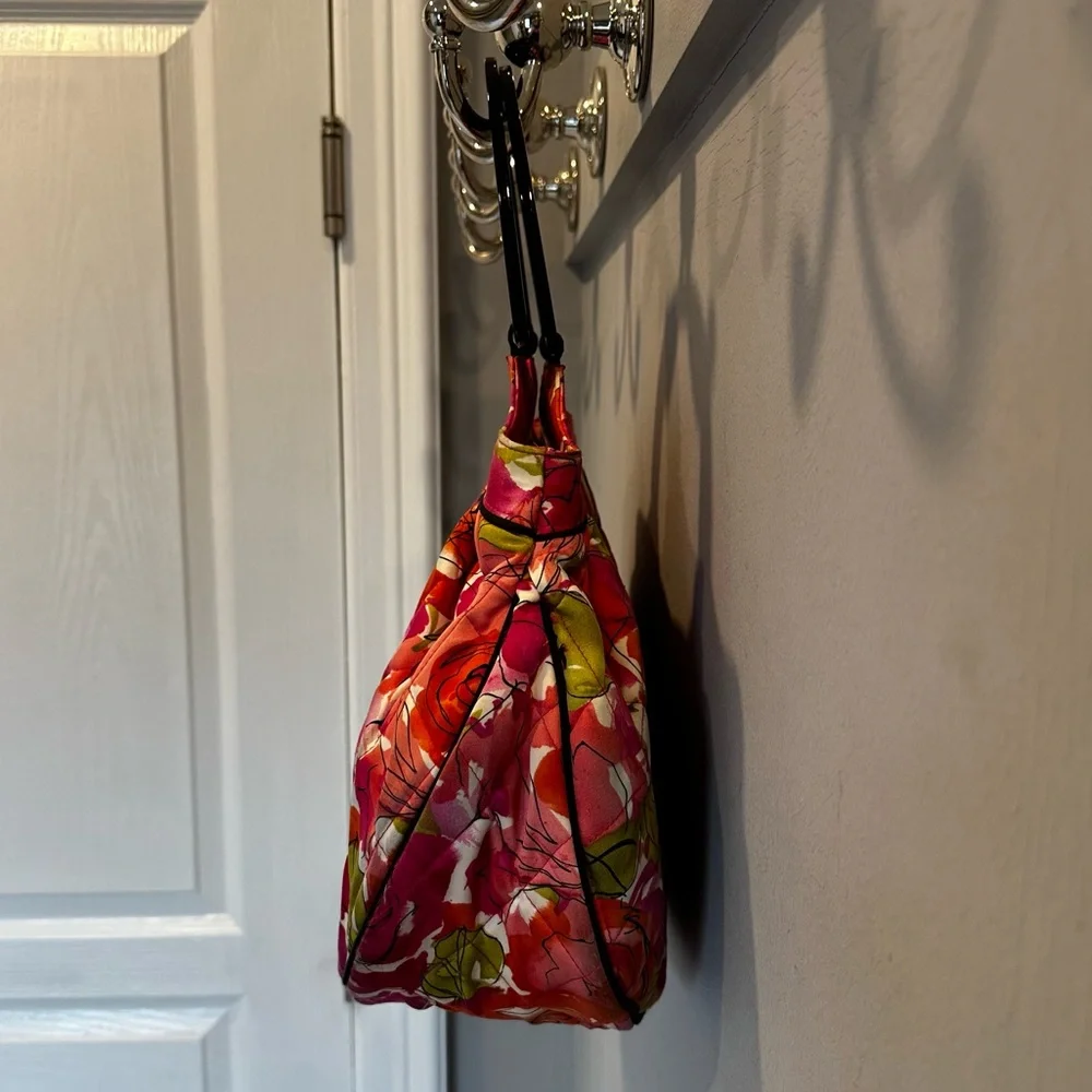 Vera Bradley Vivian “Vintage Rose” Watercolor Sateen Handbag
